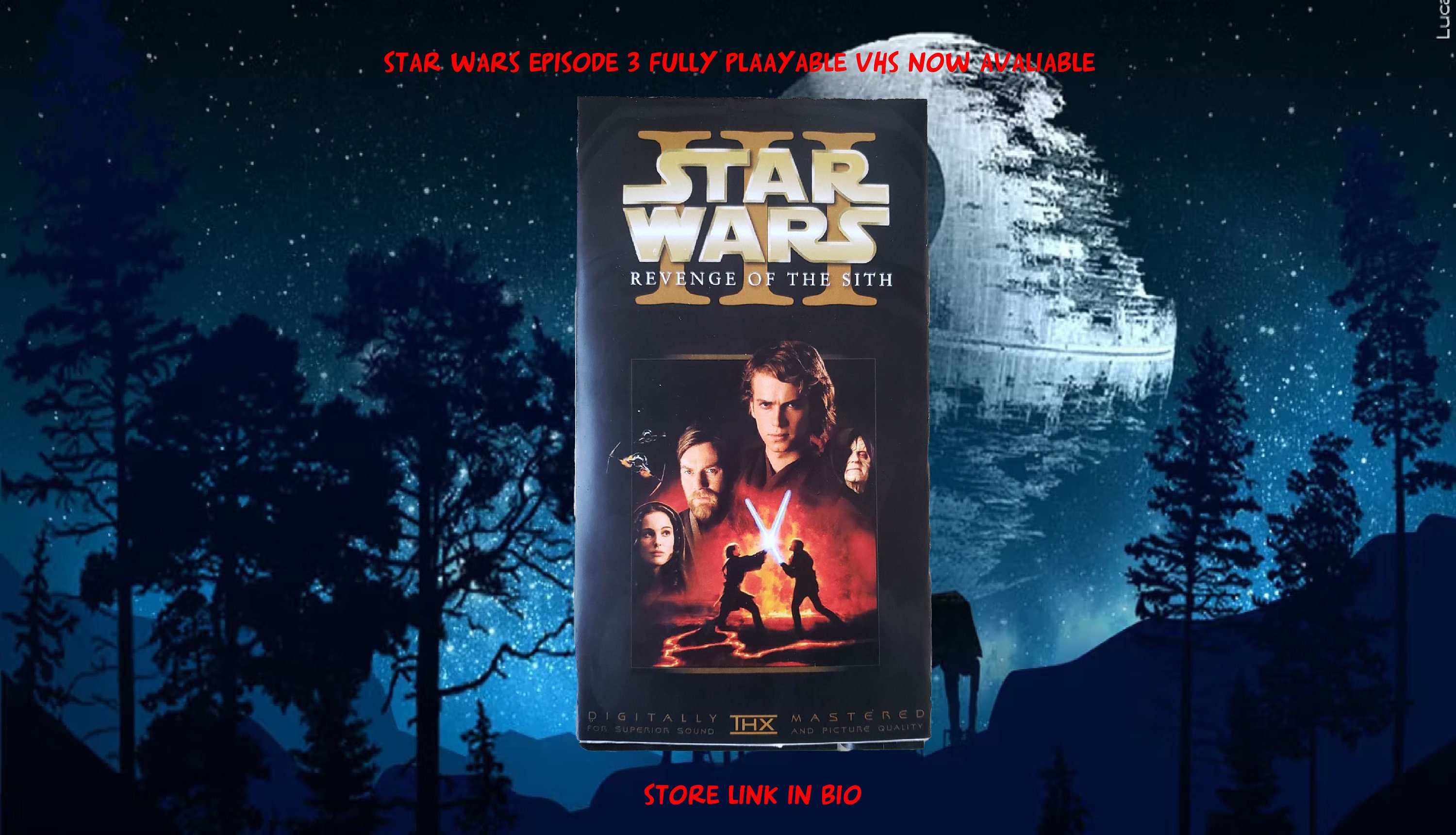 Star Wars Episode 3 Fully Playable Custom VHS - Etsy Canada
