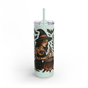 Witchy Tumblers Witch&#39;s Brew Coffee Lover Witch Cauldron Coffee Mug