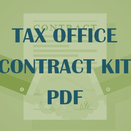 Tax Office Contract Kit PDF Etsy