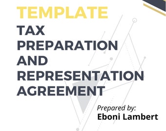 Tax Preparation and Representation Agreement Template