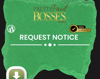 Real Estate Request Notice | Legal Form Template (PDF/Word)