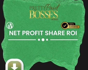 Real Estate Net Profit Share ROI Calculator | JV Partnership Agreement (Editable Excel/PDF)