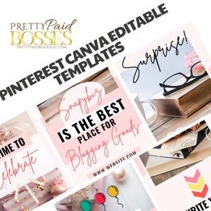 Pinterest Canva Editable Templates