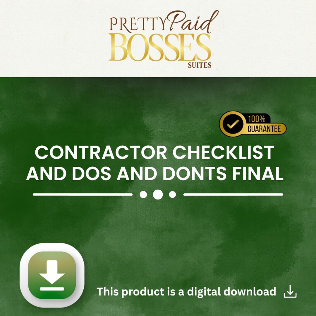 Contractor Checklist and Dos & Don’ts | Renovation Management Guide ...