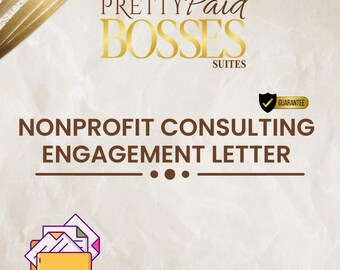 Nonprofit Consulting Engagement Letter | Editable Client Agreement | For Nonprofit Advisors | Instant Digital Download