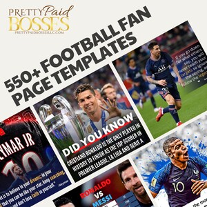 Mais de 550 modelos de páginas de fãs de futebol