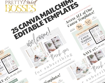 25 modelos editáveis do Canva Mailchimp