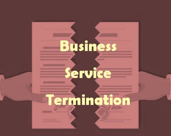 Business Service Termination Letter Template