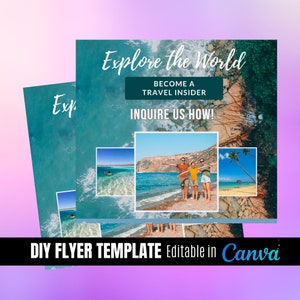 Travel Flyer, travel agent, travel agency, travel e-flyer, vacation flyer