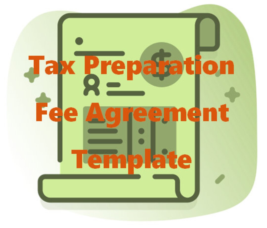 Tax Preparation Fee Agreement Template Etsy