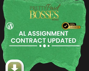 Assignment Contract Updated | Real Estate Wholesale Agreement Template | For Investors & Wholesalers | Editable Word/PDF