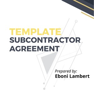 SUBCONTRACTOR AGREEMENT Template