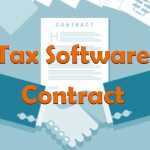 Tax software contract