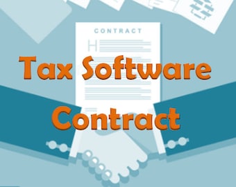 Tax software contract