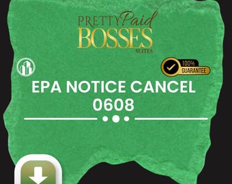 Editable EPA Real Estate Contract Cancellation Notice (Word/PDF Download)