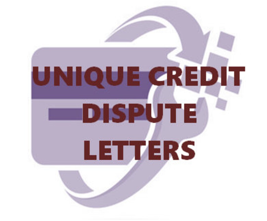 Unique Credit Dispute Letters Template Etsy