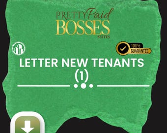 New Tenant Welcome Letter Template | Landlord Onboarding (Digital Download)