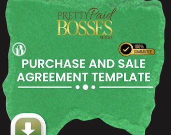 Real Estate Purchase Agreement Template | Editable Sales Contract (Word/PDF)