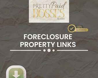Foreclosure Property Links | Curated Real Estate Resource List | For Investors & Wholesalers | Instant PDF Download