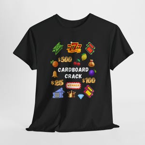 Chemise de jeu en carton avec languette fendue, t-shirt unisexe en coton épais