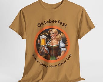 Oktoberfest Beer T-Shirt: Lustiges Grafik-T-Shirt aus schwerer Baumwolle für Sie