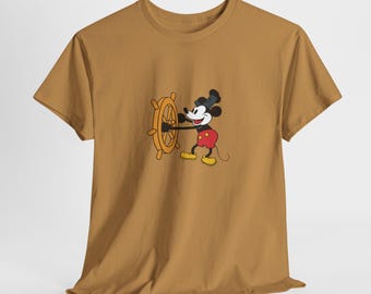 Vintage Cartoon Mouse T-Shirt: Funny Classic Graphic Unisex Cotton Tee