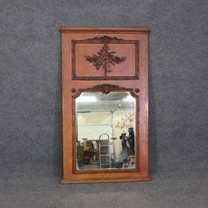 Antique French Directoire Style Carved Trumeau Mirror, Antiques, Wall Hanging Mirror, Wall Decor, Hallway Mirror, DPLuxuries