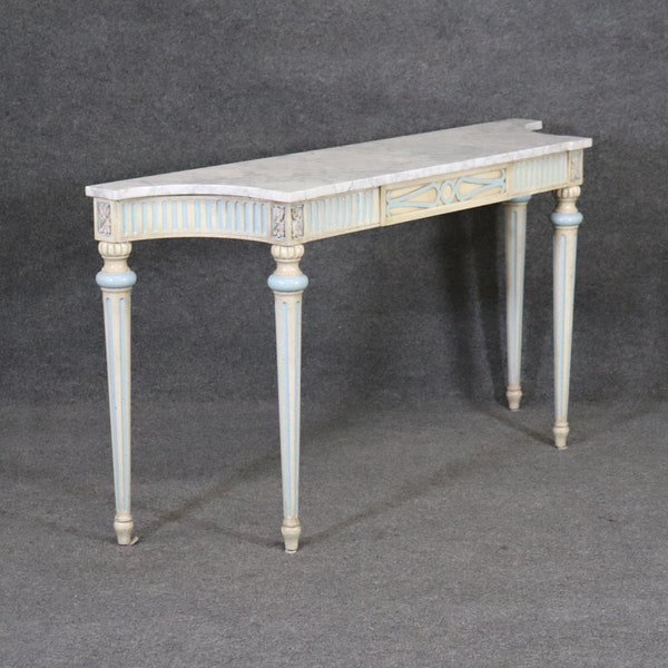 Blue Console Table Etsy