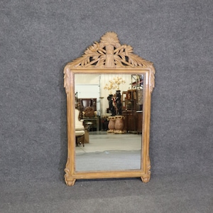 Louis XV Style Carved Wall Hanging Mirror, Vintage, Vintage Mirror, Antique Mirror, Furniture, Bedroom Mirror, Hanging Mirror, Wall Mirror