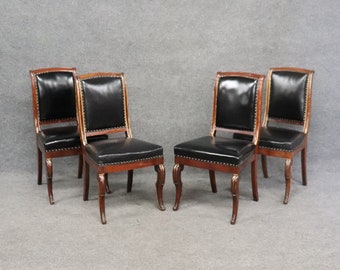Set of 4 Signed Jean Selme for Jansen Regency Dining Side Chairs, Antiques, Kitchen Chairs, Home Decor, Furniture, DPLuxuries