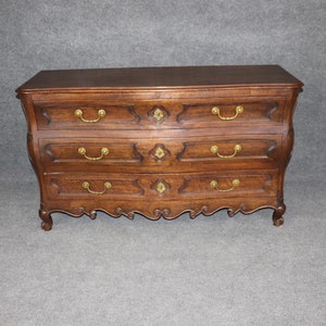 Country French Louis XV Style 3 Drawer Dresser circa 1960s, Chest of Drawers, Commode, Vintage Dresser, Antique Dresser, Furniture, Retro