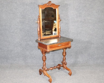 Antique Carved Victorian Marble Top Wash Stand, Antique Furniture, Vanity, MCM Furniture, Home Decor, Interior Decor, Bedroom Furniture