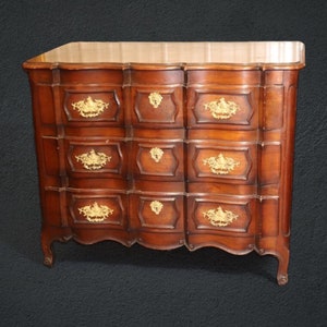 Antique French Provincial Louis XV Style Walnut Commode, Chest of Drawers, Antiques, Antique Decor, Home Decor, Antique Furniture, Bronze
