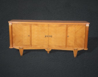 French Art Deco Cherry Sideboard Buffet Server in the manner of Andre arbus, Antique Furniture, Modern Dresser, Home Furniture, Home Decor