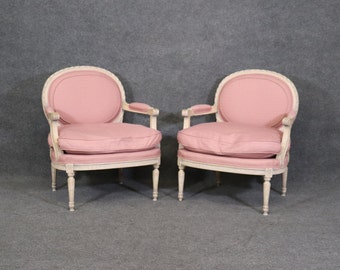 Vintage Pair of Louis XVI Directoire Style Armchairs, Antiques, Pair Chairs, Antique Furniture, Furniture, Entryway Furniture, Home Decor