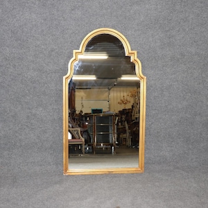 Hollywood Regency Style Gold Gilt Carved Wall Mirror By Friedman Brothers, Hanging Mirror, Wall Decor, Gold Mirror, Furniture, Retro