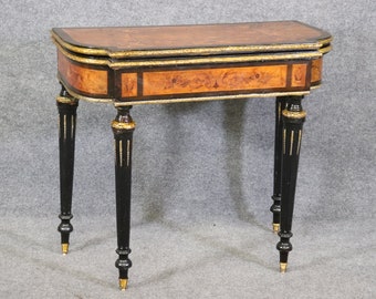 Antique 19th Century French Louis Phillipe Inlaid Flip Top Game Table, Antique Decor, Vintage, Home Decor, Living Room Decor, DPLuxuries
