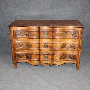 Antique French 18th Century Louis XV Style 3 Drawer Commode, Chest of Drawers, Dresser, Vintage Commode, Bedroom Furniture, Furniture, Retro