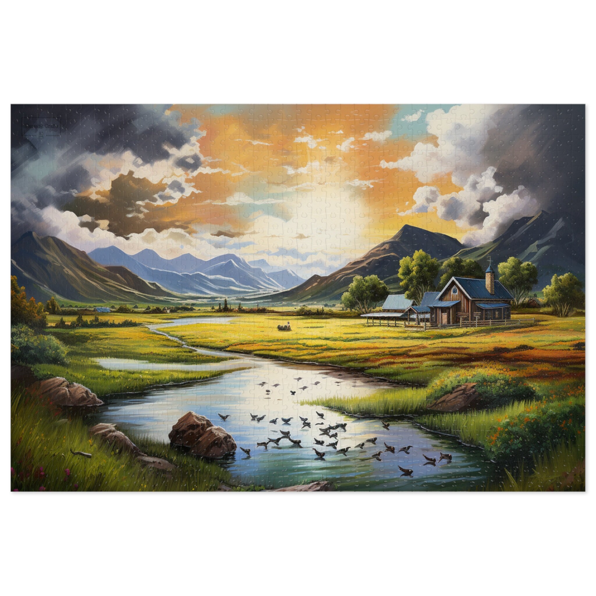 Summer Rural Landscape Jigsaw Puzzle Online