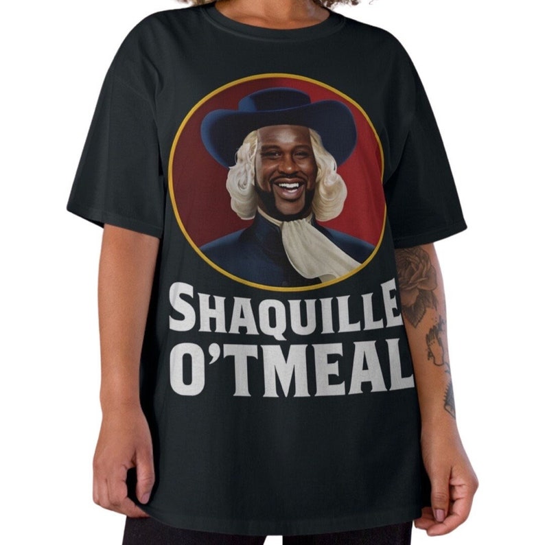 Shaquille Oatmeal Tshirt Shaq Tshirt Shaq Graphic Tee Etsy