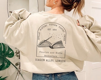 Wizard Wand Shop, Book Bestsellers Sweatshirt, Wizard Shirt, Harry Hoodie, Universal Trip Sweater, Wizard Sweatshirt, Book Nerd Sweater