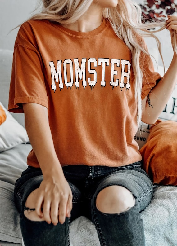 Momster Shirt | Spooky Vibes | Pumpkin Shirt | Momster Definition Mom Gift | Mom Shirts | Halloween Shirts For Women | Spooky Mom