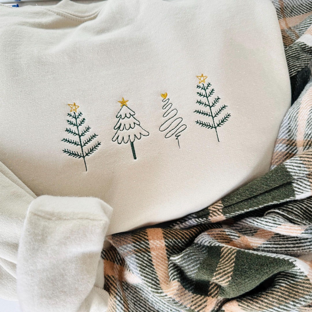 BiBi Christmas Theme Tree Embroidered Sweater main image 0