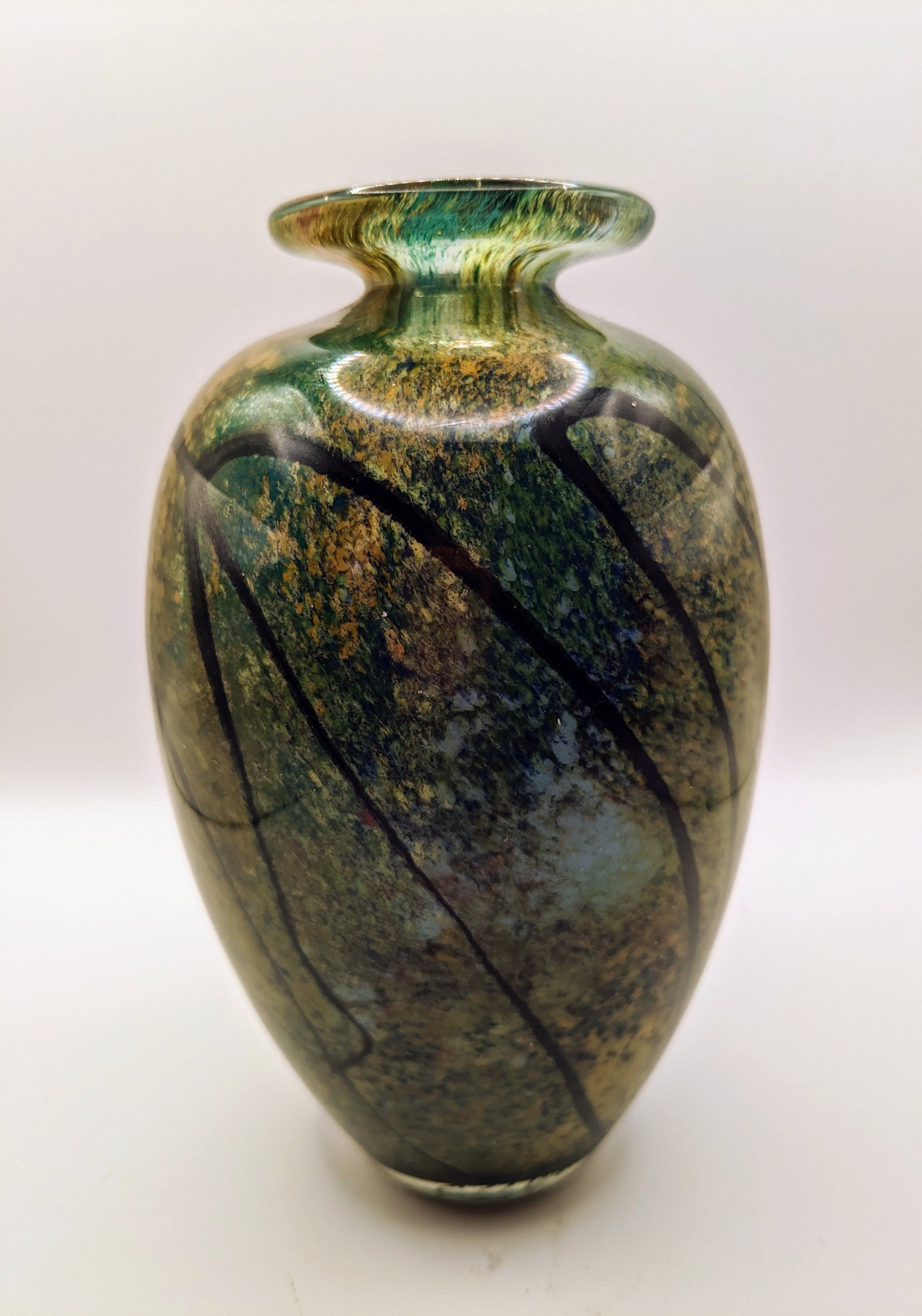 Art Glass Vase by Loan Nemtoi - Romanian - Etsy