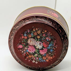 Vintage floral tin