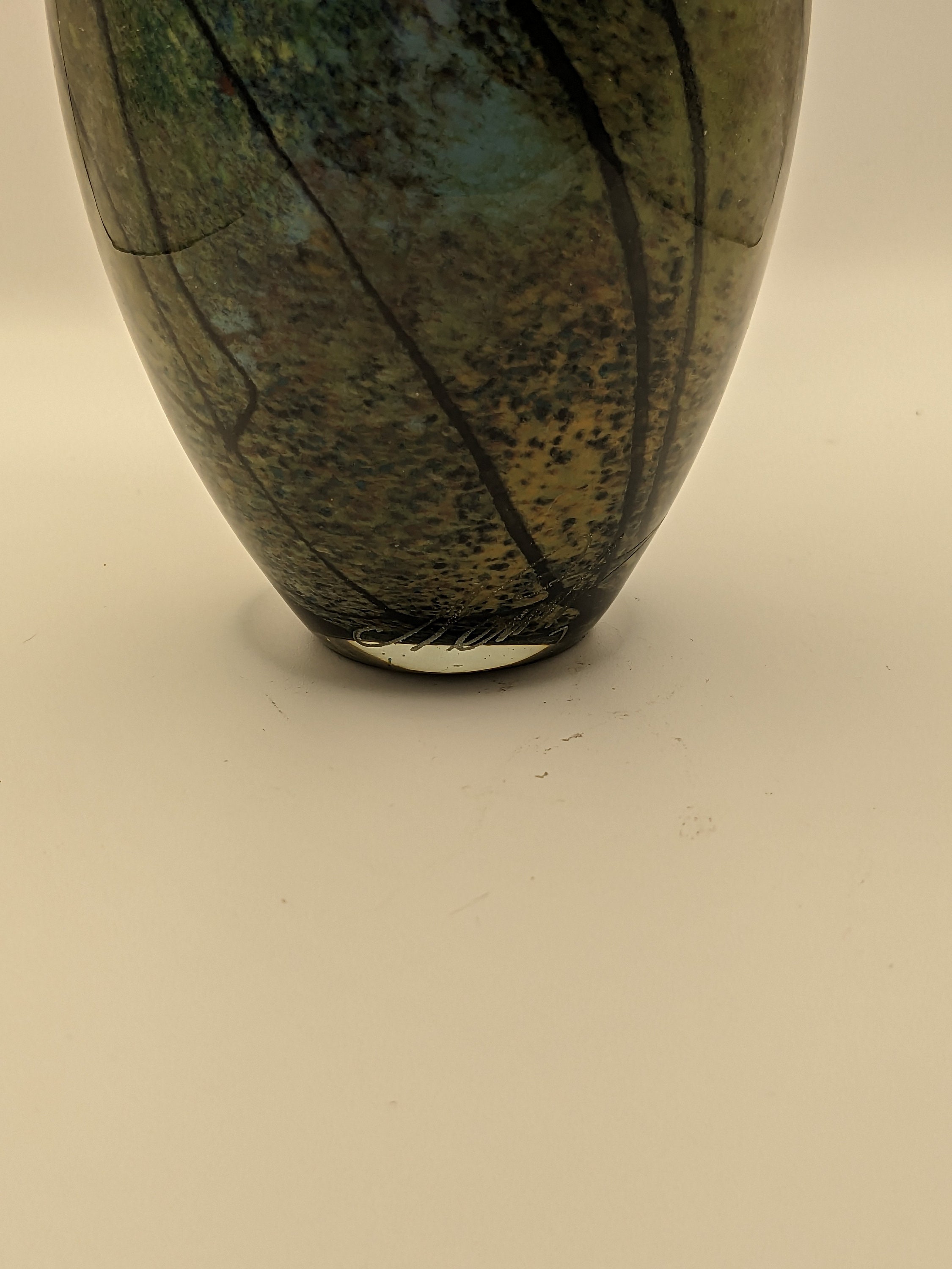 Art Glass Vase by Loan Nemtoi - Romanian - Etsy