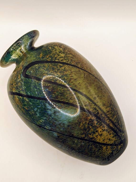 Art Glass Vase by Loan Nemtoi - Romanian - Etsy