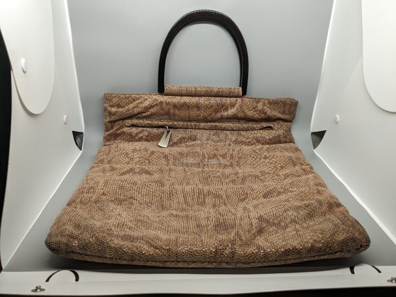 Vintage Liza Ganz handbag faux snake skin