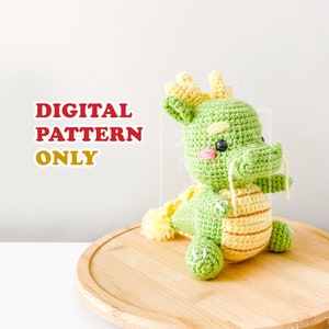 Lunar New Year 2025 Little Dragon Year of the Dragon Chinese Lunar New Year Beginner Crochet Amigurumi Digital PDF Patterns Only