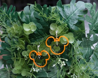 Mickey Halloween Outline Earrings Fall Mouse Earrings Gifts for Her